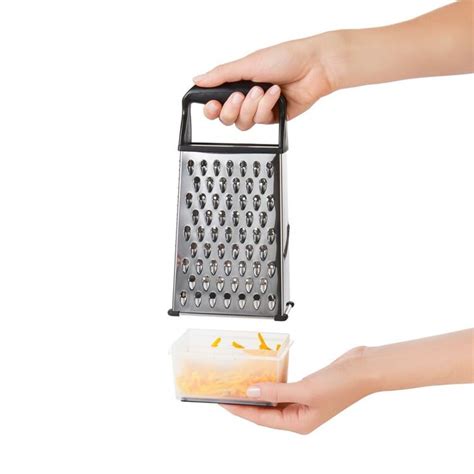 oxo softworks stainless steel box grater|oxo etched two fold grater.